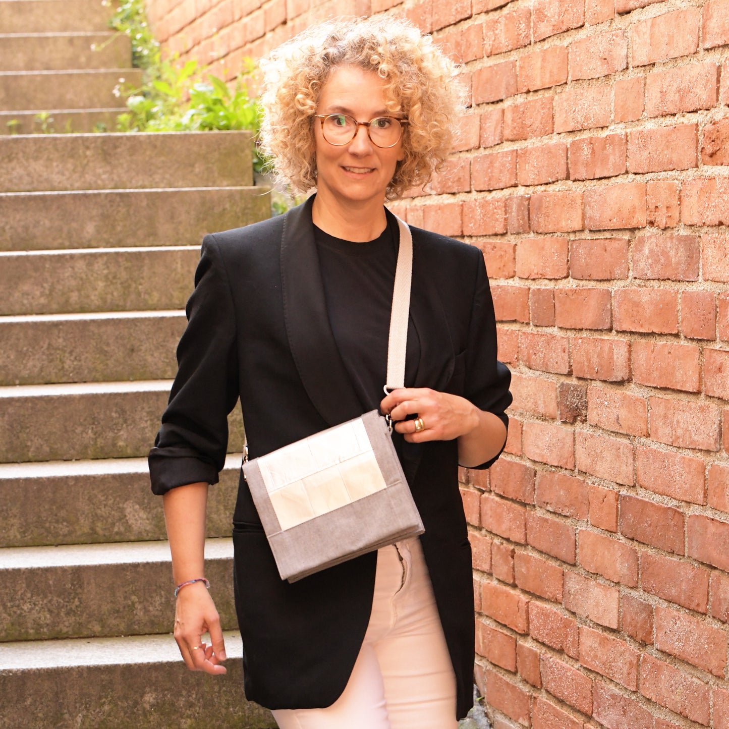 Cross Body Bag Södermalm - silver lightgrey