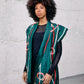 Soulder Kimono-Mantel Green
