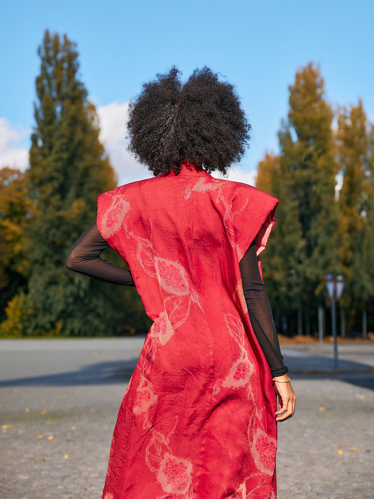 Soulder Kimono-Mantel Red